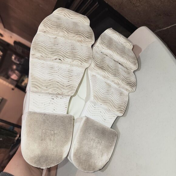 iRi AROM 6.5 White Patent Lace Up Wavy Sole Space Futuristic Ankle Boots Italy - Picture 12 of 15